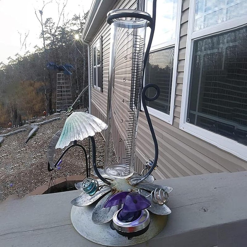 سعة كبيرة 8 25 بوصة أنبوب استبدال مقياس المطر شفاف مقاوم للتشقق - Image 4